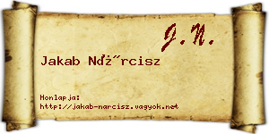 Jakab Nárcisz névjegykártya
